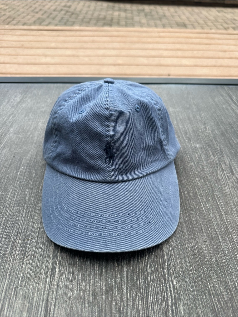 Polo Ralph Lauren Blue Hat Navy Pony Logo Adjustable Strapback Baseball Dad Cap